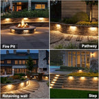 VOLISUN 7 Inch Retaining Wall Lights, 2700K Hardscape Lighting, 8 Pack - Image 5