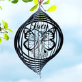 Personalized Wind Spinner Sublimation Hummingbird Custom Name Flowers Metal Art Laser Cut Design 3D Decor for Garden Yard Outdoor Indoor Lawn Patio Porch Birds Lover Presents (Fairy) by Handmadetneonsign