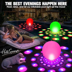 Floating Pool Lights,15" Inflatable Solar Powered Pool Light that Float 2PK - Image 6