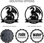 Custom Metal Dragon Wall Art Personalized Name Sign Western Dragon Wall Decor for Home Man Cave Outdoor Yard Fantasy Dragon Lover Gift Medieval Wall Decoration 1 - Image 5