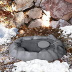 K&H Pet Products Thermo-Birdbath for Outdoors Heated Gray 1 Gallon 17 X 23.5 X 4 Inches - Image 3
