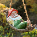 TERESA'S COLLECTIONS Green Garden Gnomes Statues for Garden Decor 8" by TERESASCOLLECTIONS
