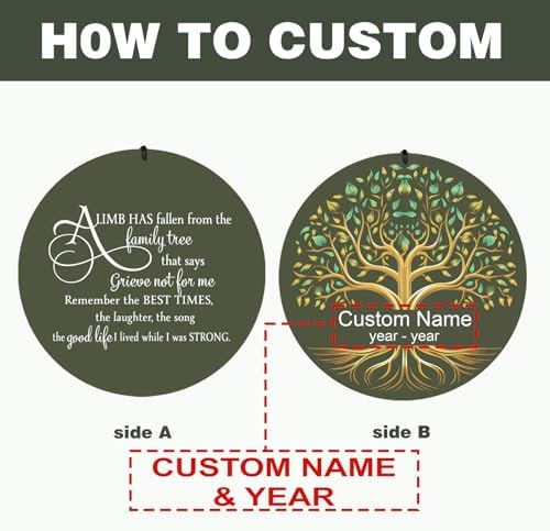 Personalized Memorial Wind Chimes for Outside, Sympathy Gifts Wind Chime for Loss of Loved One, Beautiful Decor with Deep Tone, Ideal for Funeral, Remembrance & Bereavement, Produced in Texas - Image 5