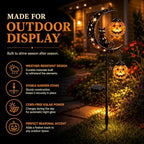 New Pumpkin Moon Garden Stake Light, Black Cat Garden Stake Light，A - Image 4