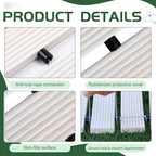 Landical 24ft Wooden Garden Pathway Walkway, Roll Out Outdoor Path,White - Image 3