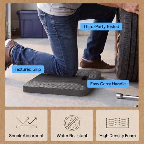 GORILLA GRIP® Extra Thick Foam Kneeling Pad for Gardening, 17.5x11 Charcoal - Image 5