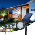 DBF Solar Outdoor Lights, 600LM Solar Spot Lights Outdoor Waterproof with 2 Lighting Modes, Adjustable Head & Solar Panel Landscape Spotlights for Flag Garden Yard Driveway Patio(Cool White, 4 Pack) by DBF