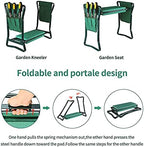 Garden Kneeler and Seat with Free Tool Pouches, Heavy Duty Gardening Bench for Kneeling and Sitting Folding Garden Stools with Tool Pouch and Kneeling Pad - Image 4