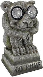 Design Toscano HF330916 Go Home! Castle Imp Gargoyle Solar Garden Statue,Greystone by DesignToscano