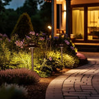 LEONLITE 6-Pack 5CCT Low Voltage LED Pathway Lights, Double Layer Head - Image 2