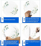 Wind Spinners for Yard Garden, Summer Green Botanical 3D Stainless Steel Round Hanging Spinners Indoor Outdoor Kinetic Yard Art,12 Inch, Watercolor Country Plant - Image 5