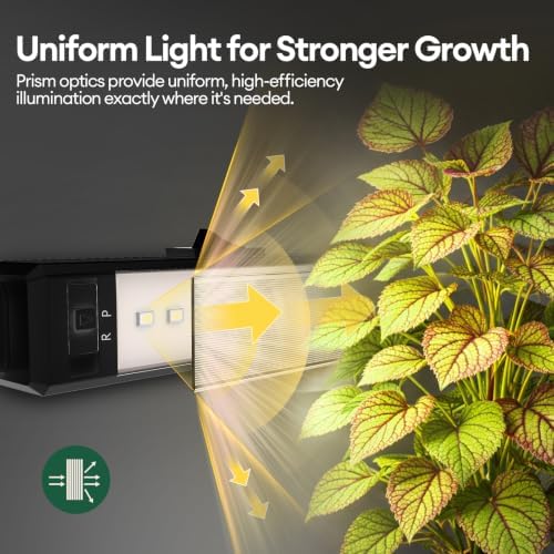 Maygrove Grow Lights for Indoor Plants, Tunable Spectrum 1FT LED Growing Lamp 56W (8 x 7W), T5 Grow Light Strip for Seed Starting, Vegetables, Linkable, Black, 8-Pack - Image 4