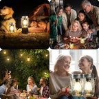 2 Pack Cordless Hanging Mason Jar Lanterns Small Cordless Lamp with Timer - Image 7