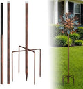 Heavy Duty Wind Spinner Replacement Pole, 48"/72" Adjustable, 5-Prong Base by Unknown