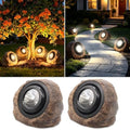 VOOKRY Brown Solar Rock Lights Outdoor, IP65 Waterproof Garden Stone Lights by VOOKRY