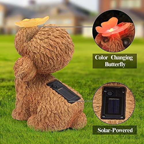 Dog Statues Outdoor Decor, Solar Lights Outdoor Statue Garden Decorations - Image 6