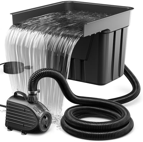 NFESOLAR Pond Waterfall Spillway Kit for Ponds Streams up to 3,000 Gallons by NFESOLAR