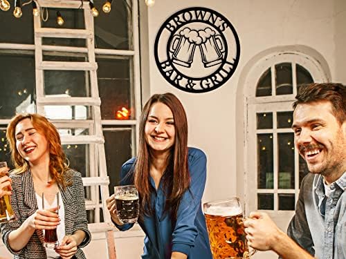 Personalized Brewery Metal Sign, Personalized Beer Mugs Metal sign, Custom Beer Room Decor - Image 5