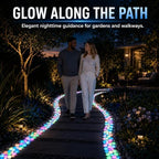 Glow in the Dark Rocks for Garden Decor, Luminous Pebbles for Aquarium Fish Tank, Outdoor Walkway, Patio, Planter and Yard Decoration (Multicolor 600PCS) - Image 5