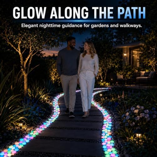 Glow in the Dark Rocks for Garden Decor, Luminous Pebbles for Aquarium Fish Tank, Outdoor Walkway, Patio, Planter and Yard Decoration (Multicolor 600PCS) - Image 5