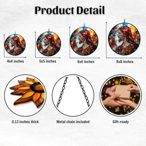 Jesus Christ Acrylic Suncatcher - Image 2