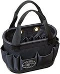 Klein Tools 5144BHB14OS Hard-Body Bucket, Aerial Oval Tool Bucket with Drain Holes, 29 Pockets by Unknown
