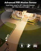 VIANIS 16.4" Motion Sensor Outdoor Lights, 2-Pack Vintage ORB, Aluminum - Image 4
