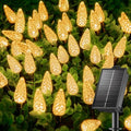 Brightown Solar Operated C6 Strawberry String Lights, 39ft 100 LEDs Warm White LED Christmas Fairy Lights, Solar Christmas Lights Outdoor, Christmas Decorations for Christmas Tree, Garden Decor by Brightown