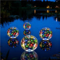 14" Solar Powered Floating Pool Lights - RGB Colorful LED Inflatable Glow Balls, Waterproof Floating Pool Lights for Party Patio Decor (RGB-4 Pack) by Satxtrem