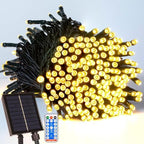 100FT Solar Outdoor String Lights Extra Long 300 LED with USB Charging & Remote & Memory Solar Powered Christmas Tree Lights Waterproof for Outside Porch Tree Garden Patio Wedding(Warm White) by RESNICE