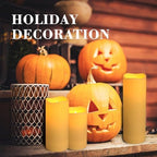 72-Pack Realistic Flameless LED Candle, Battery Operated with Remote Control, 3D Flame Pillar Timer Funtion Melted Top Safe,Perfect for Indoor/Outdoor Decor,Wedding,BBQ and Gift. - Image 3