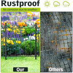 Decorative Garden Fence, 24in(H)×10.4ft(L), 10 Pack - Image 6