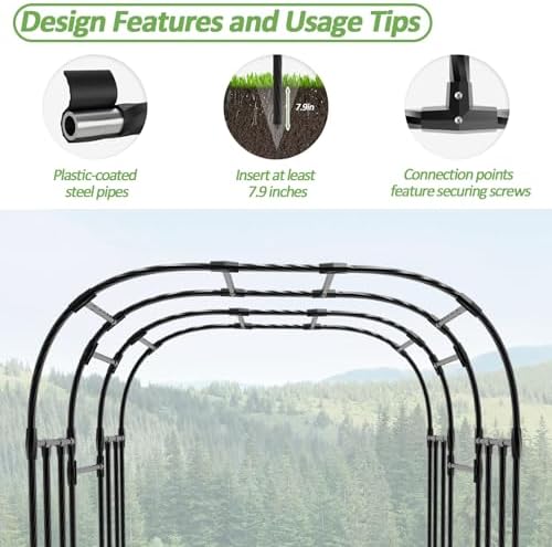 Garden Arch Trellis - 69"L*71"W*87"H, Trellis for Climbing Plants Outdoor - Image 3