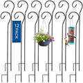 Hicarer 12 Pcs Shepherds Hooks for Outdoor 37 Inch Bird Feeder Pole Rust Resistant Steel Shepard Hooks for Wedding Garden Bird Feeders Hanging Lanterns Solar Outdoor Lights by Hicarer