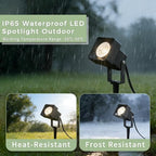 JYV 4 Pack Low Voltage Landscape Lighting with 5W 3000K MR16 Bulbs - Image 5
