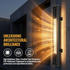 72W Wall Washer Light 40'' 2700K 120V IP67 Waterproof Plug-in - Image 5