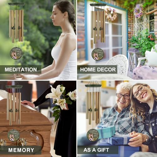 Personalized Sympathy Wind Chimes, Cross Wind Chime - Image 7