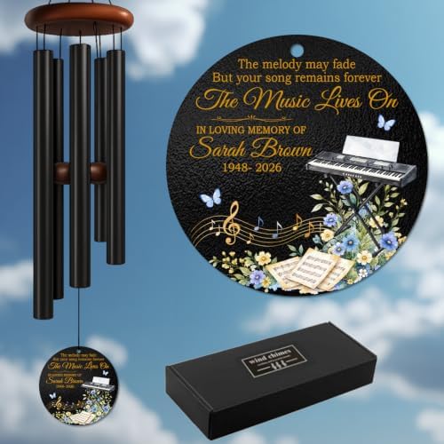 Personalized Organ Memorial Wind Chime, Custom Name & Year - Image 7