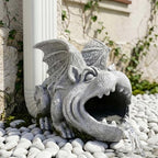 Gothic Gargoyle Sculpture Gutter Downspout Extender,Garden Resin Statue Ornament,Decor Downspout Diverter,Perfect Rain Diverter for 3"x4" Downspouts, Perfect Outdoor Decor Gift (12.2 in) - Image 4