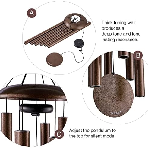 Wind Chimes for Outside Deep Tone - 38'' Wind Chimes Outdoor Clearance, Deep Tone, Windchimes Outdoors, Memorial Gift, Sympathy Gift, Garden Patio, Home Décor, Bronze - Image 3