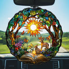 Books in Forest Acrylic Suncatcher - Image 5