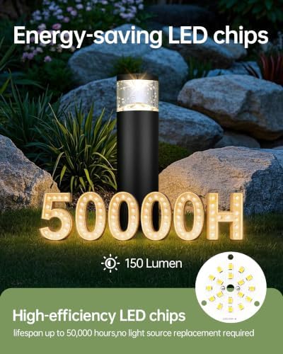 LITFIT 12Pack Low Voltage Bollard Landscape Lights, 12V Aluminum Path Light - Image 5