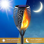 Large Solar Torch Light with Flickering Flame, 8 Pack - Image 5