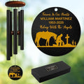 Personalized Cowboy Memorial Wind Chime – “Riding with The Angels” Custom Name & Years – Western Horse & Cross Design – Outdoor Sympathy Gift for Loss of Loved One – Remembrance Windchime by AlpadilCo