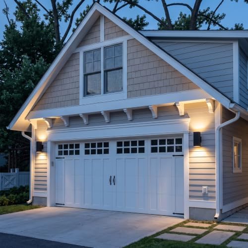 LEONLITE 2-Pack 12" Outdoor Rectangular Wall Light, Up and Down, E26 Base - Image 4