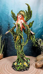 Ebros Elemental Earth Gaia Forest Green Roots and Vines Crown Fairy Statue Decorative Mythical Fantasy Magic Garden Fairies Figurine Collectible - Image 6