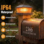 btfarm Solar Post Cap Lights Flickering Flame, Fit 4x4 3.5x3.5 Wooden/Vinyl - Image 5