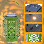 4 Pack Solar Lanterns Outdoor Waterproof Rose Solar LED Lights Garden Decor - Image 3