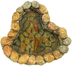 TG,LLC Treasure Gurus Miniature Fairy Garden Stone Rock Koi Fish Pond Landscape Ornament Dollhouse Outdoor Decor by TG