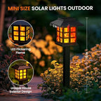 PEVOROS Solar Lights Outdoor,10 Pack Solar Torch Lights Garden Decor with Flickering Flame,Waterproof Solar-Powered Light Tiki Torches for Outside,Flame Torches for Garden Patio Path Yard Decorations - Image 6